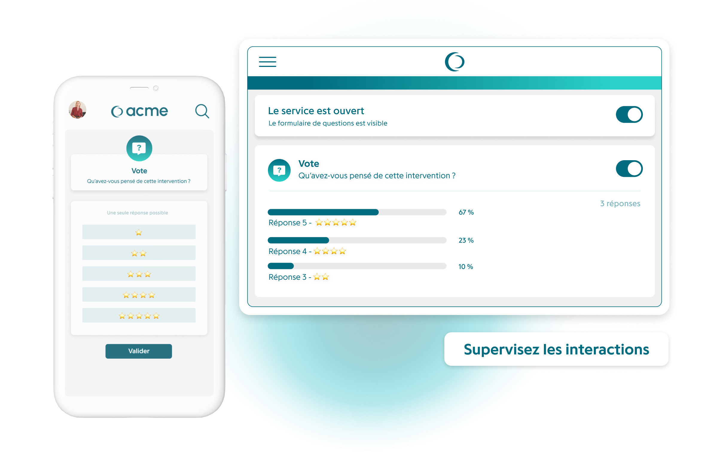 Fonctionnalité interface intervenant & modérateur - Supervision des interactions - Plateforme de gestion d'événements Eventdrive