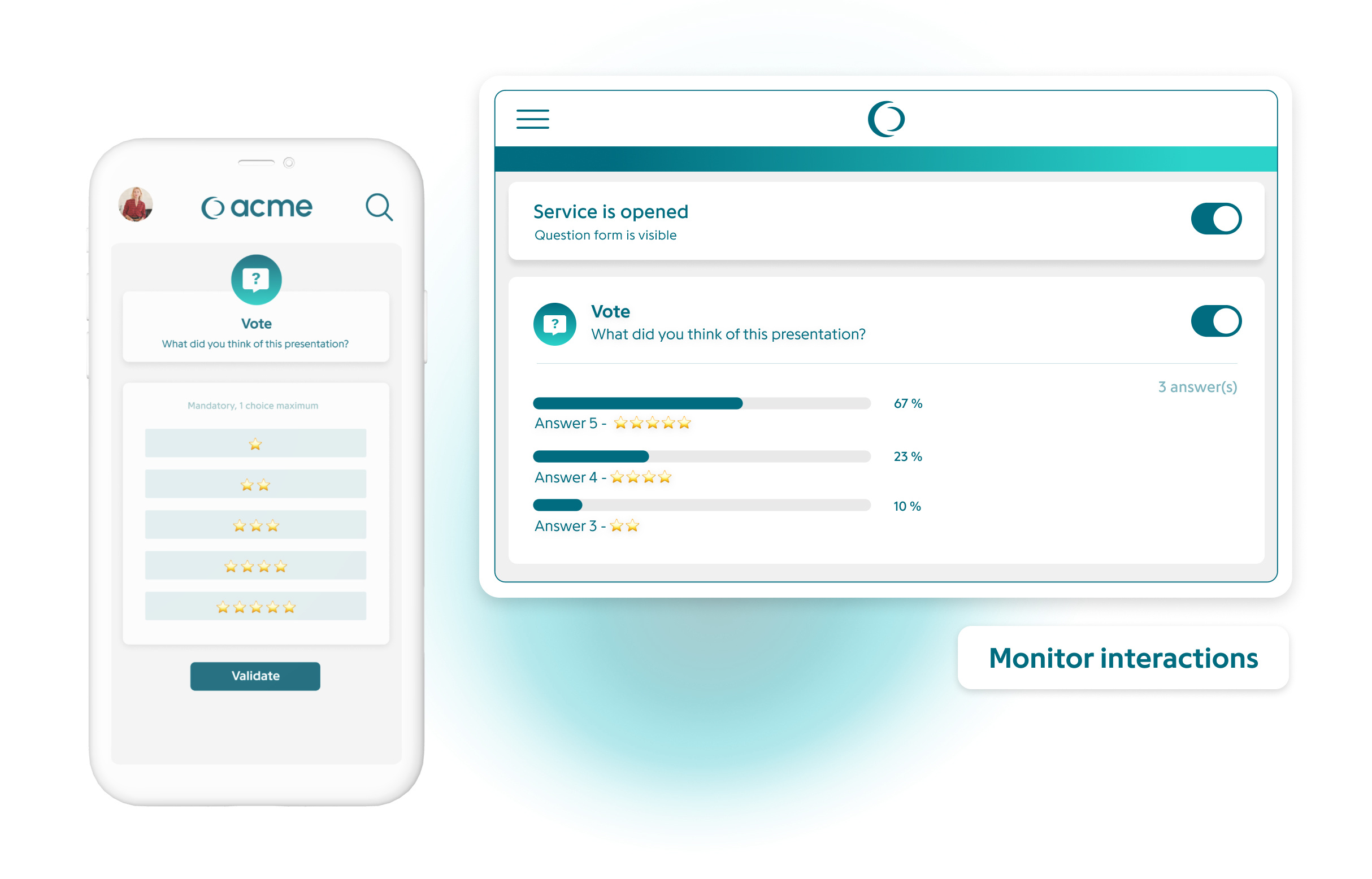 Speaker & Moderator Interface Feature - Manage Interventions - Eventdrive Event Management Platform