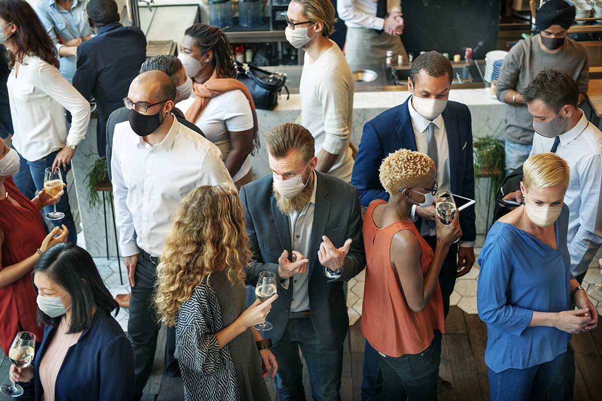 A Group of People Wearing Masks Are Attending a Professional Event. - Eventdrive Blog Article